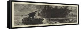 The Detroit River Marine Reporter-William Lionel Wyllie-Framed Stretched Canvas