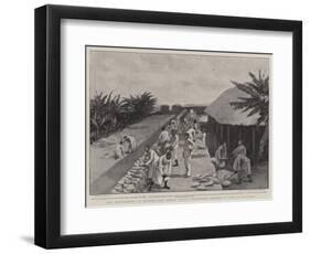 The Development of British East Africa, Native Volunteers Building a Fort at Machakos-Joseph Nash-Framed Premium Giclee Print