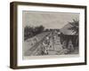 The Development of British East Africa, Native Volunteers Building a Fort at Machakos-Joseph Nash-Framed Giclee Print