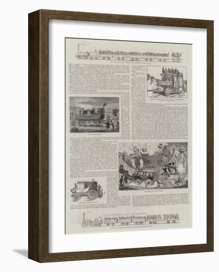 The Development of Railways in England-null-Framed Giclee Print