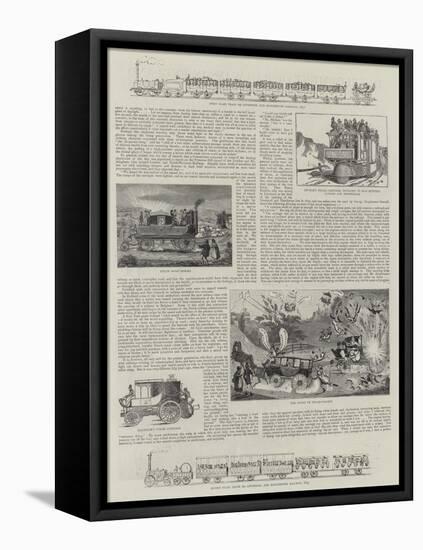 The Development of Railways in England-null-Framed Stretched Canvas