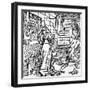 The Devil and the Coquette, Copy of an Illustration from "Der Ritter Von Turm"-null-Framed Giclee Print