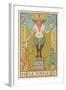 The Devil Depicted on a Tarot Card-null-Framed Art Print