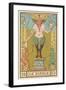 The Devil Depicted on a Tarot Card-null-Framed Art Print