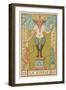 The Devil Depicted on a Tarot Card-null-Framed Art Print