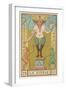 The Devil Depicted on a Tarot Card-null-Framed Art Print