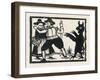 The Devil Frightens a Countryman and His Wife-null-Framed Art Print