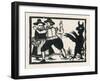 The Devil Frightens a Countryman and His Wife-null-Framed Art Print