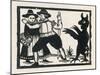 The Devil Frightens a Countryman and His Wife-null-Mounted Art Print