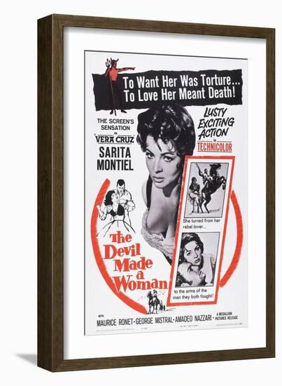 The Devil Made a Woman, (Aka a Girl Against Napoleon, Aka Carmen La De Ronda), Sara Montiel, 1959-null-Framed Art Print