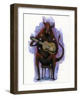 The Devil Plays The Blues-Ric Stultz-Framed Giclee Print