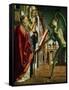 The Devil Presenting St Augustin with the Book of Vices, C1455-1498-Michael Pacher-Framed Stretched Canvas