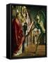 The Devil Presenting St Augustin with the Book of Vices, C1455-1498-Michael Pacher-Framed Stretched Canvas