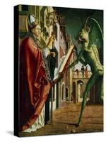 The Devil Presenting St Augustin with the Book of Vices, C1455-1498-Michael Pacher-Stretched Canvas