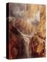 The Devil's Bridge-J. M. W. Turner-Stretched Canvas