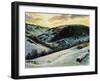 The Devil's Dyke in Winter, 1996-Robert Tyndall-Framed Giclee Print