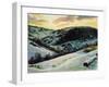 The Devil's Dyke in Winter, 1996-Robert Tyndall-Framed Giclee Print