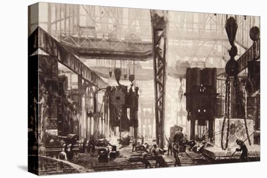 The Devil's Foundry- for Germany's Great Guns; the Krupp Works at Essen-null-Stretched Canvas