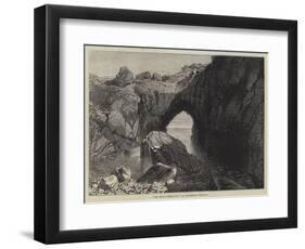 The Devil's Frying-Pan at Cadgewith, Cornwall-R. Dudley-Framed Giclee Print