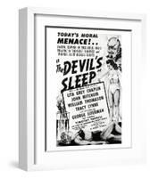 The Devil's Sleep - 1951-null-Framed Art Print