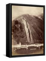 The Devil's Slide, Union Pacific Railroad, Utah, 1880-Carleton Emmons Watkins-Framed Stretched Canvas