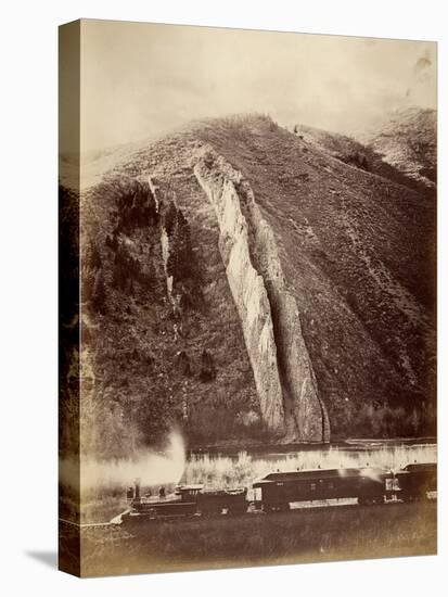 The Devil's Slide, Union Pacific Railroad, Utah, 1880-Carleton Emmons Watkins-Stretched Canvas