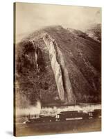 The Devil's Slide, Union Pacific Railroad, Utah, 1880-Carleton Emmons Watkins-Stretched Canvas