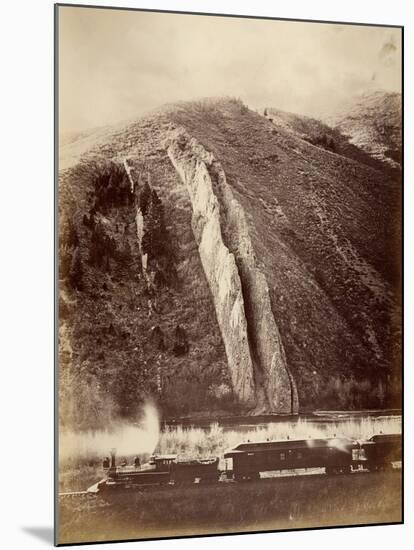 The Devil's Slide, Union Pacific Railroad, Utah, 1880-Carleton Emmons Watkins-Mounted Photographic Print