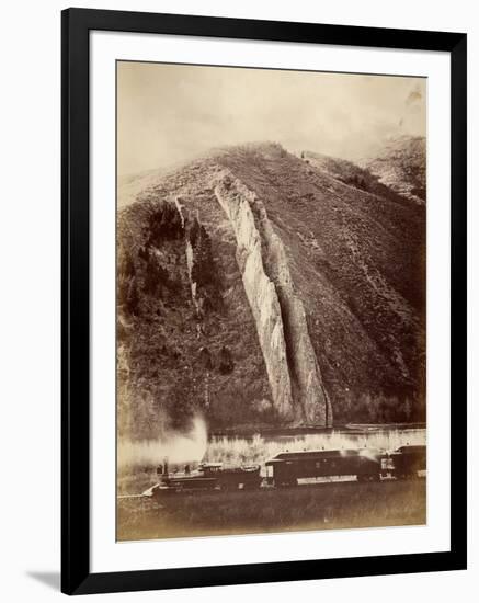 The Devil's Slide, Union Pacific Railroad, Utah, 1880-Carleton Emmons Watkins-Framed Photographic Print