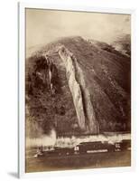 The Devil's Slide, Union Pacific Railroad, Utah, 1880-Carleton Emmons Watkins-Framed Photographic Print