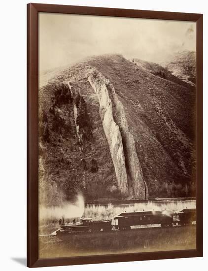 The Devil's Slide, Union Pacific Railroad, Utah, 1880-Carleton Emmons Watkins-Framed Photographic Print