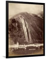 The Devil's Slide, Union Pacific Railroad, Utah, 1880-Carleton Emmons Watkins-Framed Photographic Print