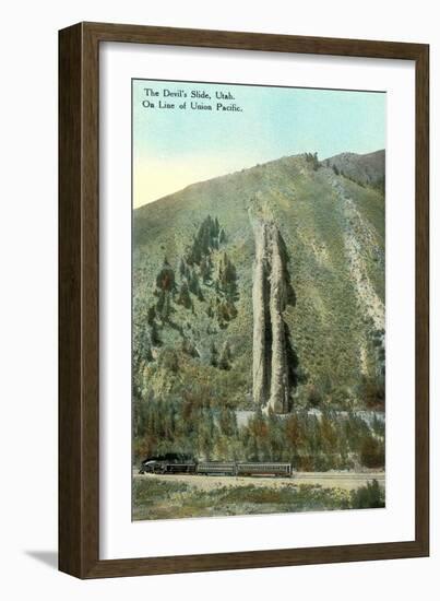 The Devil's Slide-null-Framed Art Print