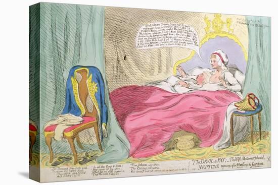 The Devil to Pay: the Wife Metamorphos'D-James Gillray-Stretched Canvas