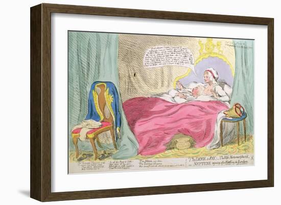 The Devil to Pay: the Wife Metamorphos'D-James Gillray-Framed Giclee Print
