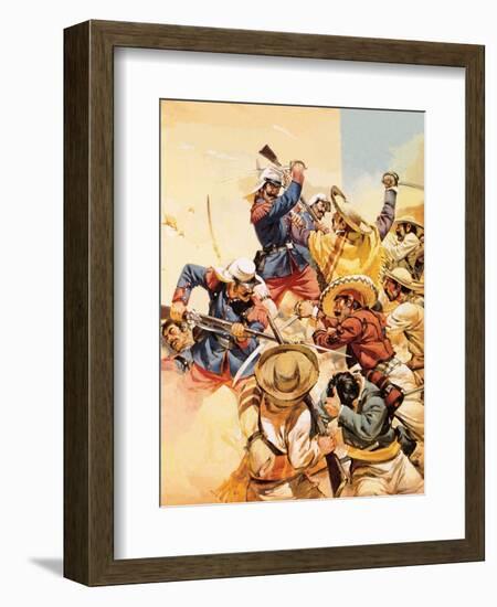 The Devils of Camerone-Angus Mcbride-Framed Giclee Print