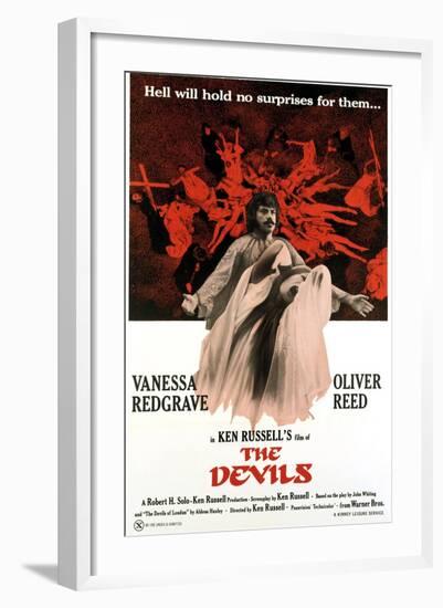 The Devils, Oliver Reed, Vanessa Redgrave, 1971-null-Framed Art Print