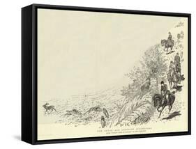 The Devon and Somerset Staghounds-John Charlton-Framed Stretched Canvas