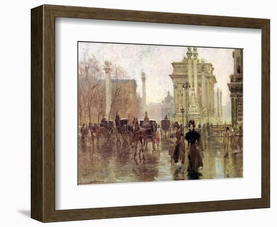 The Dewey Arch, Madison Square Park, c.1900-Paul Cornoyer-Framed Giclee Print