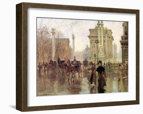 The Dewey Arch, Madison Square Park, c.1900-Paul Cornoyer-Framed Giclee Print