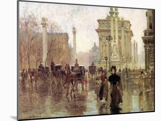 The Dewey Arch, Madison Square Park, c.1900-Paul Cornoyer-Mounted Giclee Print