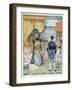 The Dey of Algiers, Hussein Ibn El Hussein Strikes the French Ambassador, M. Deval-V.a. Poirson-Framed Giclee Print