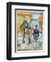 The Dey of Algiers, Hussein Ibn El Hussein Strikes the French Ambassador, M. Deval-V.a. Poirson-Framed Giclee Print