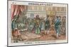 The Dey of Algiers Insulting the French Consul, Algeria-null-Mounted Giclee Print