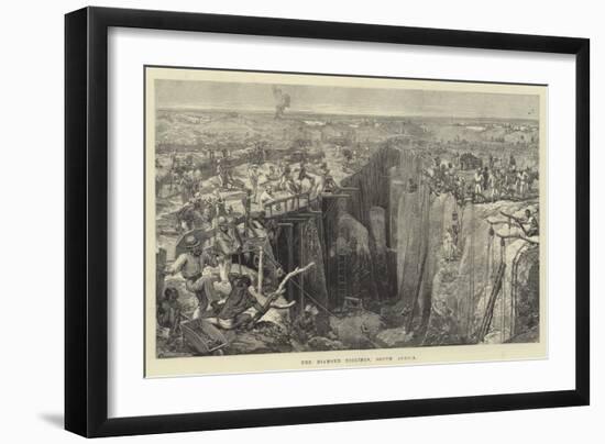 The Diamond Diggings, South Africa-Felix Regamey-Framed Giclee Print