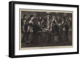 The Diamond Fields at the Cape, Gambling at Night-null-Framed Premium Giclee Print