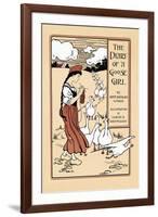 The Diary Of A Goose Girl By Kate Douglas Wiggin-Claude A. Shepperson-Framed Art Print