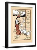 The Diary Of A Goose Girl By Kate Douglas Wiggin-Claude A. Shepperson-Framed Art Print