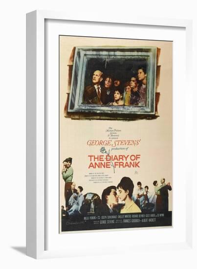 The Diary of Anne Frank, 1959, Directed by George Stevens-null-Framed Giclee Print