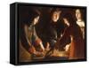 The Dice Players-Etienne de La Tour-Framed Stretched Canvas